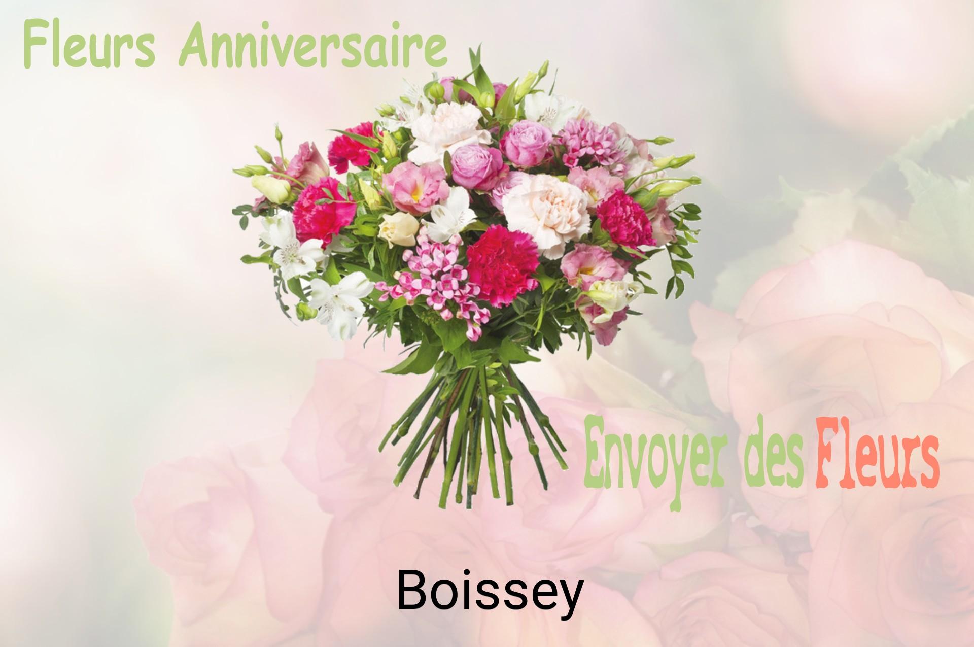Bouquet de fleurs d’anniversaire livré à Boissey