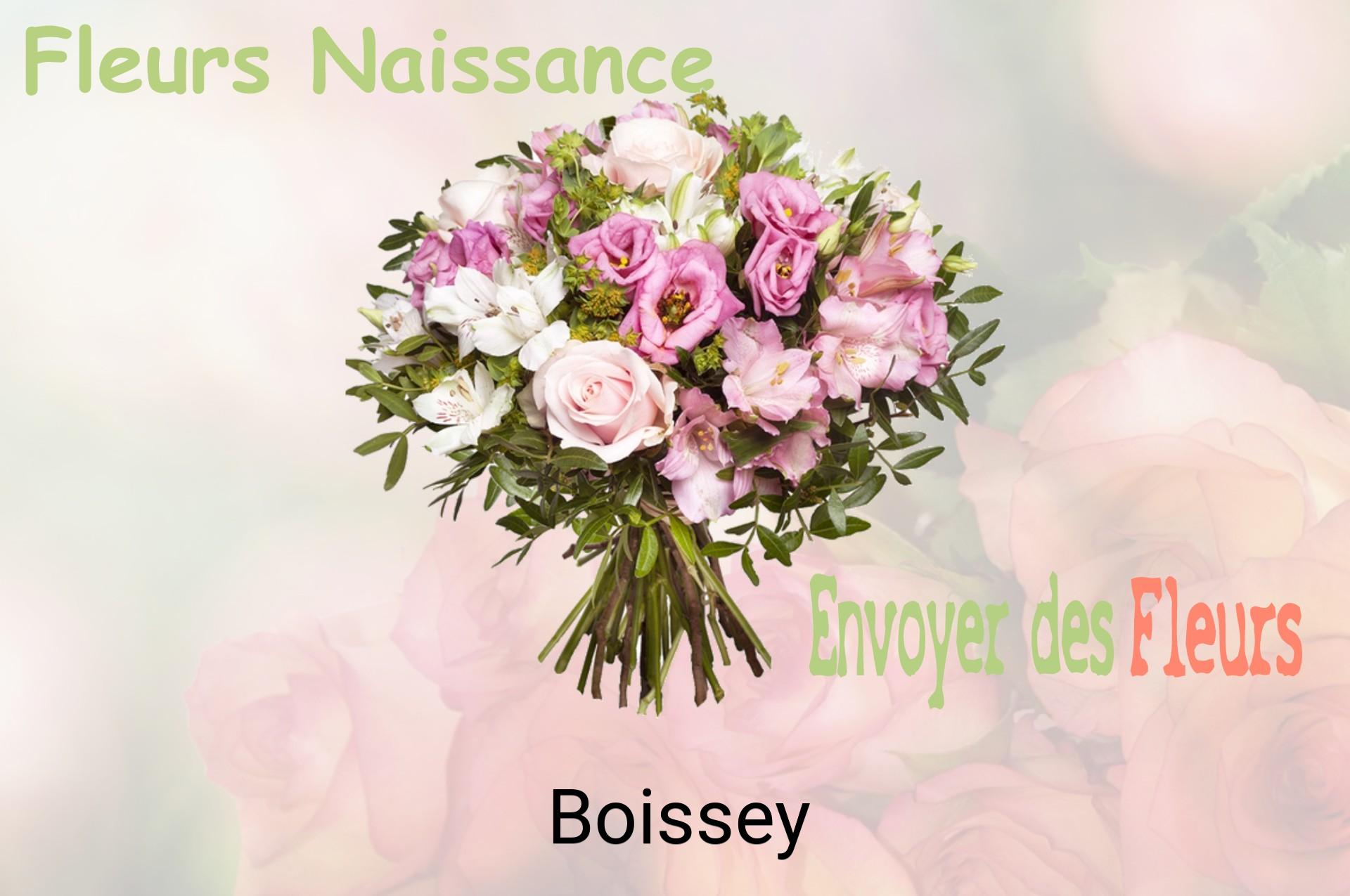 Bouquet de fleurs de naissance livré à Boissey